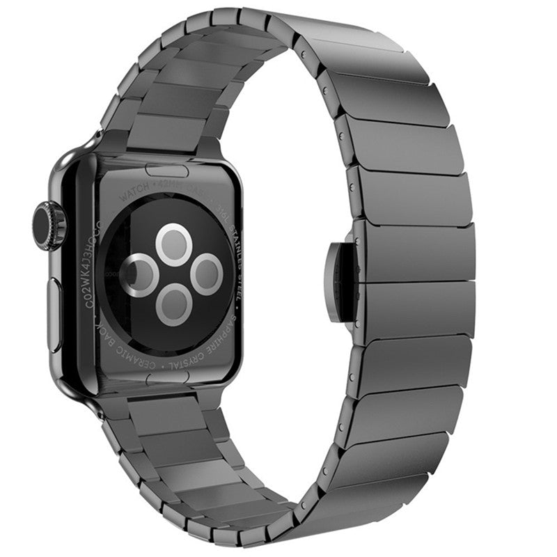 For Apple Watch Series 8 7 45mm Solid Stainless Steel Watch Band Replacement Wristband Strap with Butterfly Buckle For Apple Watch Series 8 7 45mm Solid Stainless Steel Watch Band Replacement Wristband Strap with Butterfly Buckle